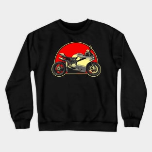 2017 Ducati 1299 Panigale Superleggera Retro Red Circle Motorcycle Crewneck Sweatshirt